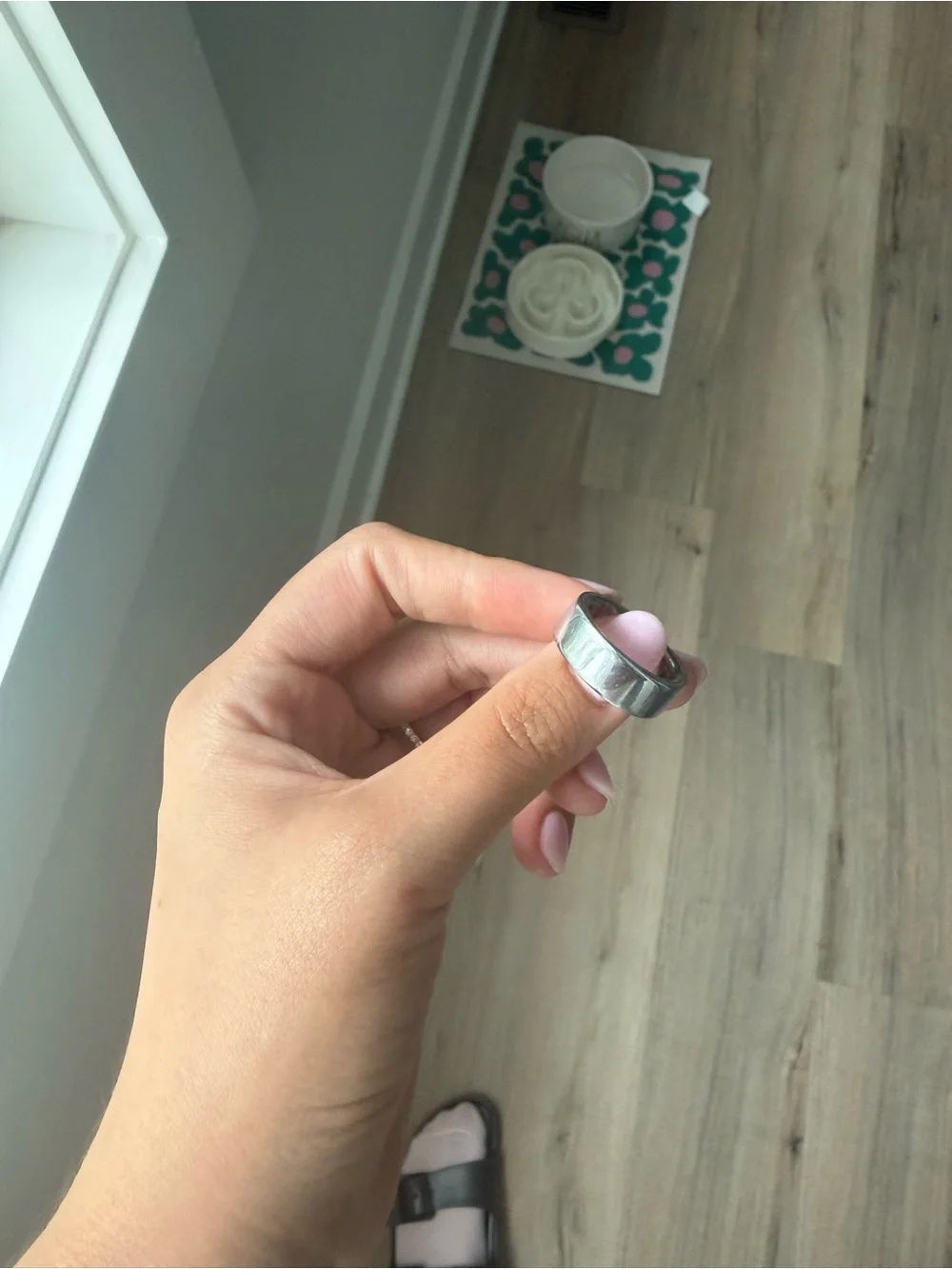 Oura Ring 4 Polished Silver Smart Ring
